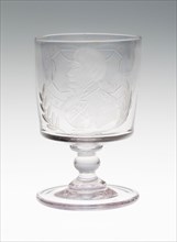 Goblet, 1805, England, Glass, 14 × 8.9 cm (5 1/2 × 3 1/2 in.)