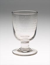 Goblet, c. 1820/30, England, Glass, H. 14.6 cm (5 3/4 in.)