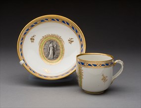 Cup and Saucer (part of a Coffee Service), c. 1770, Vienna State Porcelain Manufactory, Austrian,