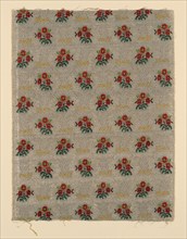 Panel, 1760/65, France, Silk, linen, silk chenille, and gilt-and-silvered-metal-strip-wrapped silk,
