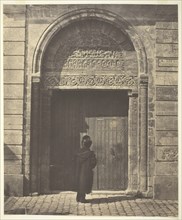 The Portal of Saint Ursinus at Bourges, rue du Vieux Poirier, 1854, printed 1854, Bisson Frères