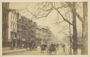 Piccadilly, 1850–1900, probably English, 19th century, England, Albumen print, from the album