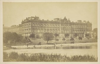 Buckingham Palace, 1850–1900, probably English, 19th century, England, Albumen print, from the