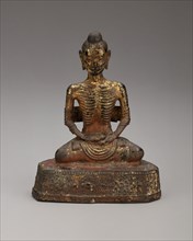 Emaciated Siddhartha, 1850/1900, Thailand, Thailand, Gilt bronze, 14.8 x 10.6 x 6.6 cm (5 7/8 x 4