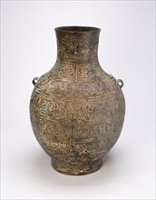 Wine Jar (Hu), Eastern Zhou dynasty, Warring States period (480–221 B.C.), c. 3rd century B.C.,