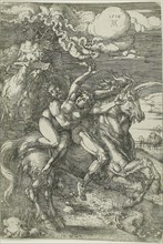 The Abduction of Proserpine on a Unicorn, 1516, Albrecht Dürer, German, 1471-1528, Germany, Etching