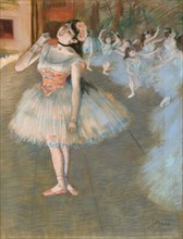 The Star, 1879/81, Edgar Degas, French, 1834-1917, France, Pastel on cream wove paper, edge mounted