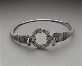Tribal Bracelet, mid–19th century, Bhutan, Bhutan, Silver, 6 × 19.2 × 21.1 cm (2 3/8 × 7 9/16 × 8