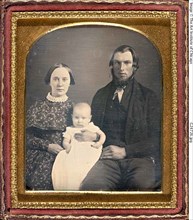 The Ward Family, c. 1852, 19th century, Unknown Place, Daguerreotype, 8.3 x 7 cm (plate), 9.3 x 8 x