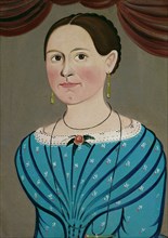 Woman in a Blue Dress, c. 1840, School of William Matthew Prior, American, 1806–1873, United