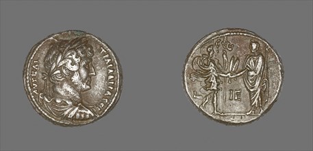 Tetradrachm (Coin) Portraying Emperor Hadrian, AD 131, Roman, minted in Alexandria, Egypt,