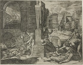 The Morbetto, or The Plague of Phrygia, 1515/16, Marcantonio Raimondi (Italian, c. 1480–1534),