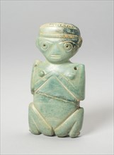 Squatting Female Figurine, A.D. 100/600, Costa Rica, Costa Rica, Greenstone, H. 11 cm (4 5/16 in.)