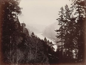 Big River, from the Rancherie, Mendocino, California, 1863, Carleton Watkins, American, 1829–1916,
