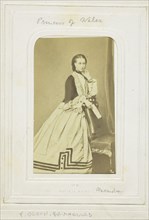 Princess of Wales, 1860–69, F. Deron, Belgian, 1819, 1876, Belgium, Albumen print, 8.9 × 5.4 cm