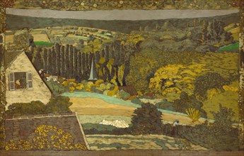 Landscape: Window Overlooking the Woods, 1899, Édouard Vuillard, French, 1868-1940, France, Oil on