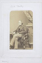 The Earl of Derby, 1860–69, John Jabez Edwin Mayall, American, 1813-1901, United States, Albumen