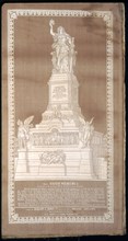 Panel (Commrmorative), c. 1883, Designed by H. L. Dienst & Sohn (Germany, Elberfield), Produced by