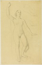 Study for Joan of Arc, and Sketches of Hands, c. 1851, Jean–Auguste–Dominique Ingres, French,
