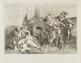 Rinaldo Leaving Armida, 1751–53, Lorenzo Tiepolo (Italian, 1736-1776), after Giambattista Tiepolo