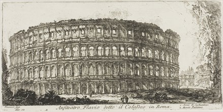Flavian ampitheater, called the Colosseum. 1. Arch of Constantine. 2. Palatine Hill, plate 12 from