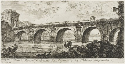 The Bridge at Rimini built by the Emperors Augustus and Tiberius, plate 16 from Some Views of