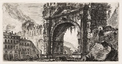 The Arch at Rimini built by Augustus, plate 17 from Some Views of Triumphal Arches and other