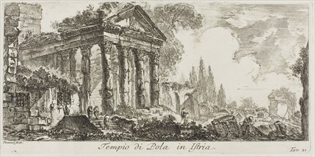 Temple of Pola in Istria, plate 21 from Some Views of Triumphal Arches and other monuments, 1748,