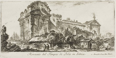 Rear View of the Temple of Pola in Istria. 1. Rear view of another temple, plate 22 from Some Views