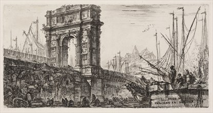 Arch of Trajan in Ancona, plate 28 from Some Views of Triumphal Arches and other monuments, 1748,