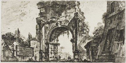 Arch of Drusus at the Porta S. Sebastiano in Rome, plate 8 from Some Views of Triumphal Arches and