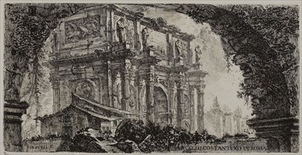 Arch of Constantine in Rome, plate 9 from Some Views of Triumphal Arches and other monuments, 1748,
