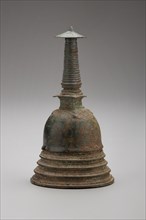 Stupa Reliquary, Polonnaruva period, 12th century, Sri Lanka, Sri Lanka, Bronze, 11.5 x 6.4 x 6.4
