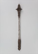Mace, 1480/1500, German, Germany, Steeel, iron, wood, and fish skin, L. 49.2 cm (19 3/8 in.)