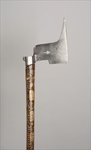 Miner’s Processional Axe, 1675, German, Saxony, Saxony, Steel, wood, and staghorn, L. 92.7 cm (36