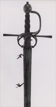 Rapier Combined with two Wheel-Lock Pistols, c. 1600, German, Bladesmith: Hernandez Sebastian,