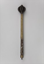 Mace, 17th century, Polish, Silesia, Teschen, Poland, Iron, wood, brass, bone or horn, and