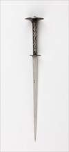 Rondel Dagger, 19th century in early 15th century style, German, Germany, Steel, L. 37.2 cm (14 5/8