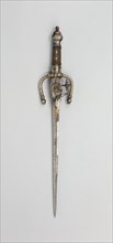 Dagger with Wheel-Lock Pistol, 1600/25, Italian, Italy, Steel, wood, iron, brass, and copper, L. 52