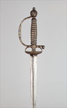 Smallsword, 1740/50, French, France, Steel, gilding, silver, and wood, Overall L. 99.5 cm (39 3/16
