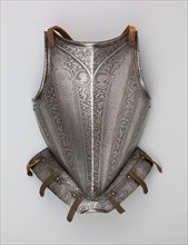 Infantry Breastplate with Fauld, c. 1570/80, Italian, Milan, Milan, Steel, leather, and brass, Wt.