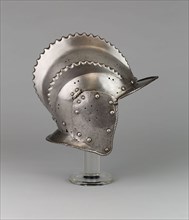 Triple-Combed Burgonet, 1540/50, South German, Augsburg, Augsburg, Steel, 20.3 × 20.3 cm (8 × 8 in