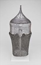 Turban Helmet, c. 1475/1500, Western Iranian, Western Iran, Steel and silver, H. 55.9 cm (22 in.)