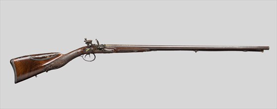 Double-Barreled Flintlock Shotgun, c. 1810, French, Paris, Jean Arlot, active 1764-1818, Paris,