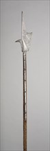 Halberd, c. 1500, German or Swiss, Germany, Steel and oak, Blade L. 41.3 cm (16 1/4 in.)