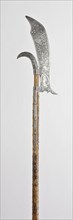 Glaive of the Bodyguard of August I, Elector of Saxony, 1580, German, Saxony, Steel, brass, wood,
