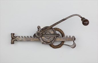 Cranequin (Winder) for a Sporting Crossbow, 1550/1600, German, Mark: Star surmounted by the letters