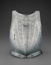 Cuirass from an Armor of Tsar Dmitry I, 1605/06, Italian, Milan, Milan, Steel, H. 41.3 cm (16 1/4