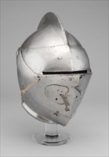 Close Helmet for the Joust and Tourney, c. 1590, South German, probably Augsburg, Augsburg, Steel
