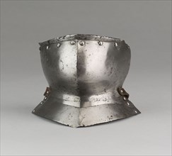 Bevor with two Gorget Plates, c. 1500, gorget plates possibly later, Spanish, Spain, Steel
